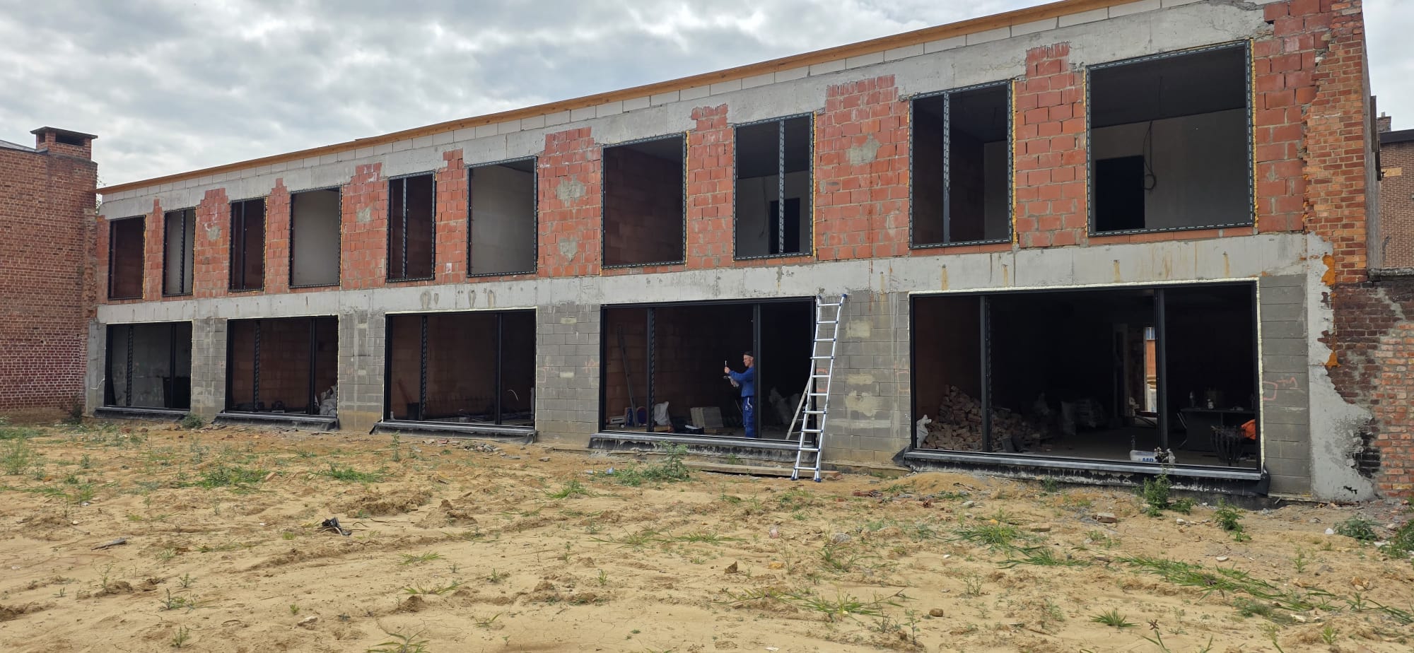Anderlecht – ensemble de 5 maisons — Détail technique